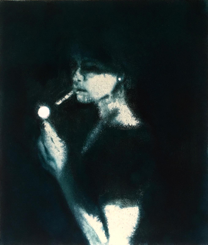 Dieter Mammel - Light in the Dark . 2021 .  70x60 cm